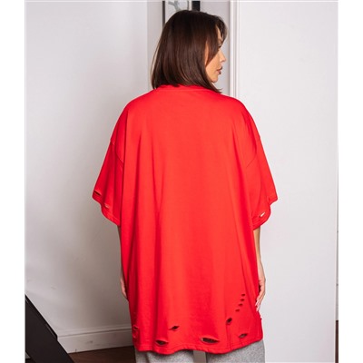 Футболка #КТ9279, красный