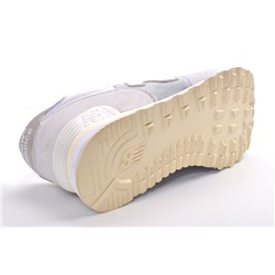 Sport + NB A2301-6BR Кроссовки бел-сер текстиль+нат замша