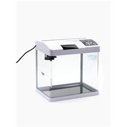 Аквариум SeaStar HX-319F в комплекте: LED-лампа, фильтр, 18 л, белый