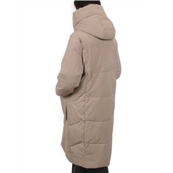 8819 DK. BEIGE Пальто зимнее женское (холлофайбер 200 гр.)