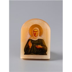 Икона настольная «Матрона», 6×5 см, селенит