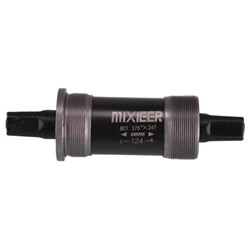 Каретка под квадрат картриджная, MIXIEER BB MX-A203 68x124, пром,подшипники, чёрная, в индивидуальной коробке. /уп 50/