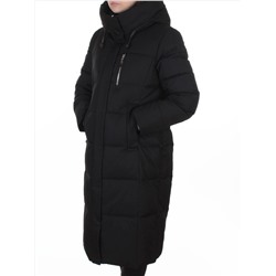 8321 BLACK Пальто зимнее женское (200 гр. холлофайбер)
