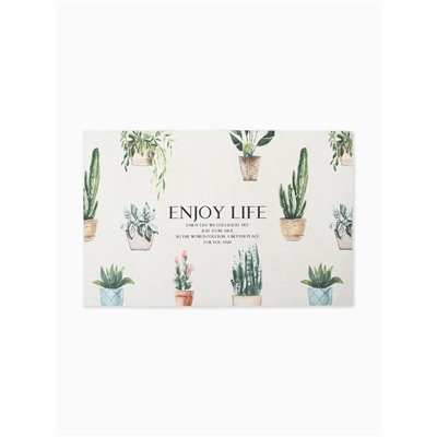 Набор ковриков для кухни «Этель» Enjoy, 2 шт., 38×58 см, 38×118 см