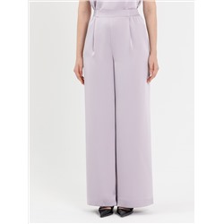 Брюки атласные фиолетово-серого цвета