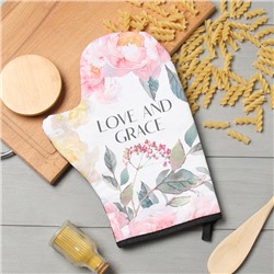 Варежка - прихватка «Этель» Love and Grace, 20×28 см, саржа, 100% хлопок, ватин 250 г/м²