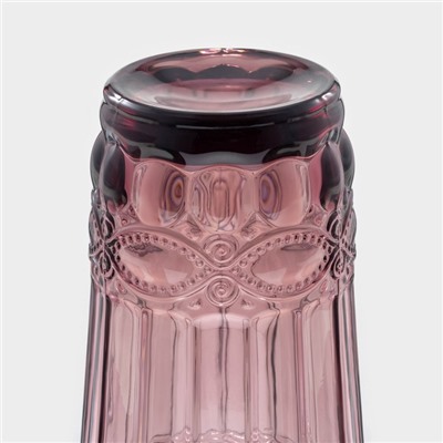 Набор стаканов Magistro «Ла-Манш», 350 мл, 8×12.5 см, 6 шт., стекло, розовый