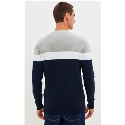 Свитер P521-1568 d.blue