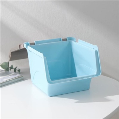 Контейнер пластиковый для хранения с крышкой-полкой, 17×11×11 см, МИКС