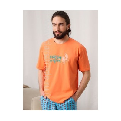 Футболка мужская №2124M-20049 Kusto Almando Melado Дроп