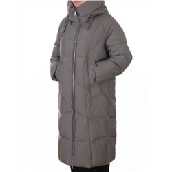 8855 GRAY Пальто зимнее женское (200 гр. холлофайбер)