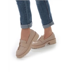 01-P9208-1 DK. BEIGE Ботинки демисезонные женские (натуральная кожа)