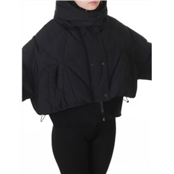 H24-033 BLACK Куртка пуховая зимняя женская (пух)