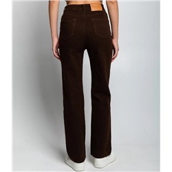 Джинсы #КТ8928, шоколадный