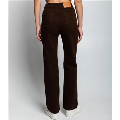 Джинсы #КТ8928, шоколадный