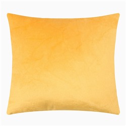 Подушка декоративная «Этель», 30×30 см, велюр, желтая