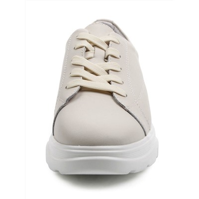 03-YD138-2 LT. BEIGE Полуботинки спортивные женские (натуральная кожа)