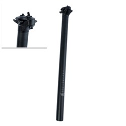 Подседельный штырь алюминиевый анодированный 500 mm-30.4mm, с зажимом, матовый чёрный./уп 40/