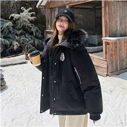 Cute Woman Куртка с меховым воротником M-B116