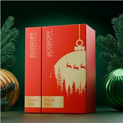 Набор подарочный премиум чай и шоколад новогодний Happy New Year, 200 г
