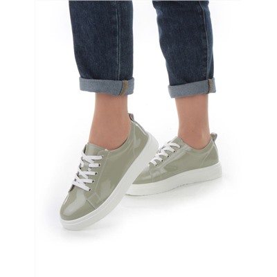 05-HY21-5D GRAY GREEN Кроссовки женские (натуральная кожа)