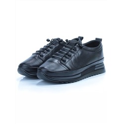 03-5020 BLACK Полуботинки женские (натуральная кожа)