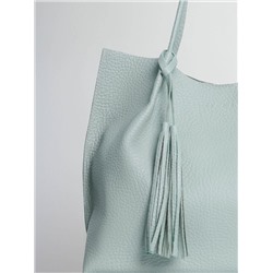 Женская кожаная сумка Richet 2055LN 897 Бирюзовый