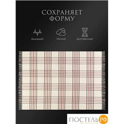 Estia  ТРЕВИ Плед беж-кор 150х200/10х2 см, 1 пр, 100% шерсть , 350 гр/м2
