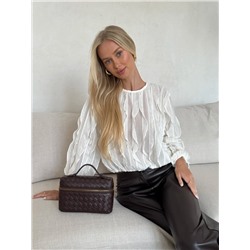 Лонгслив с рюшами