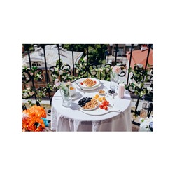 Блюдо для подачи Magistro «Гриль Бланш», d=30.5 см, фарфор, белое