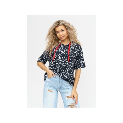 940 Футболка  "Черный/микки"