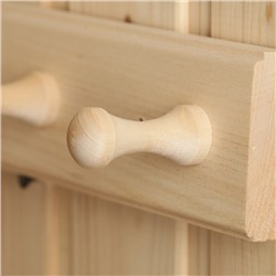 Вешалка "Классика" 4 крючка, липа, 35х6,5х7см