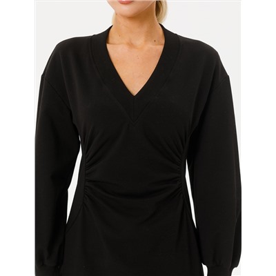 Платье чёрное из футера