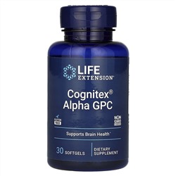 Life Extension, Cognitex, альфа-ГФХ, 30 капсул