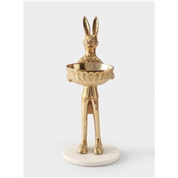 Конфетница «Заяц угощает», 20×25×47 см, алюминий