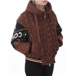 705 BROWN Куртка демисезонная женская (100 гр. синтепон)