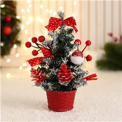 Искусственная ёлка настольная «Зимнее волшебство. Праздничная», 10×17 см, ПВХ ветки