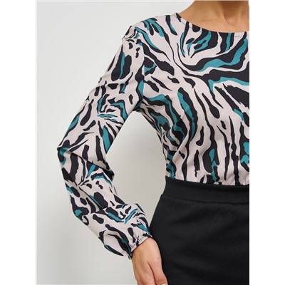 Платье-футляр комбинированное