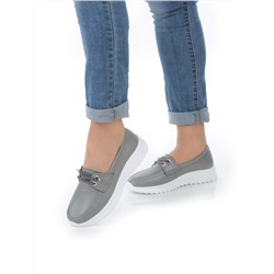 03-ZL-8861-1 DK. GRAY Полуботинки женские (натуральная кожа)