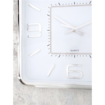 Часы настенные 30х30 см / WS-5733B /уп 20/серебро
