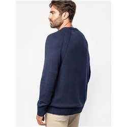 Джемпер из теплой и мягкой хлопковой пряжи с добавлением акрила