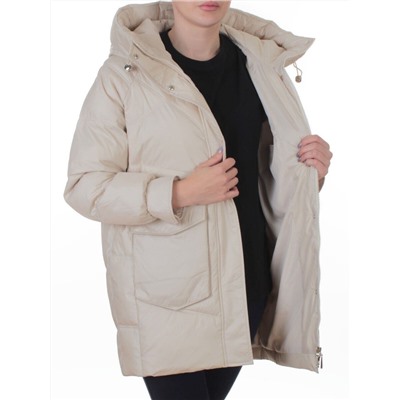 EB2819 LIGHT BEIGE Куртка зимняя женская (200 гр. холлофайбер)