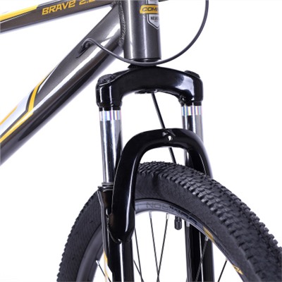 Велосипед 26" рама 15" 1х10sp COMIRON BRAVE 2.0 чёрное золото