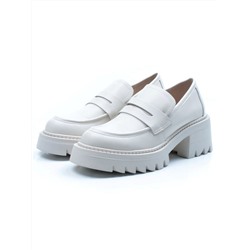 03-C1801-3 WHITE Лоферы женские (натуральная кожа)