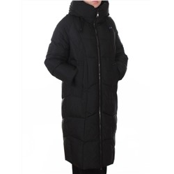 8855 BLACK Пальто зимнее женское (200 гр. холлофайбер)