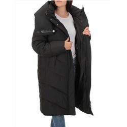 2108 BLACK Пальто зимнее женское (200 гр .холлофайбер)