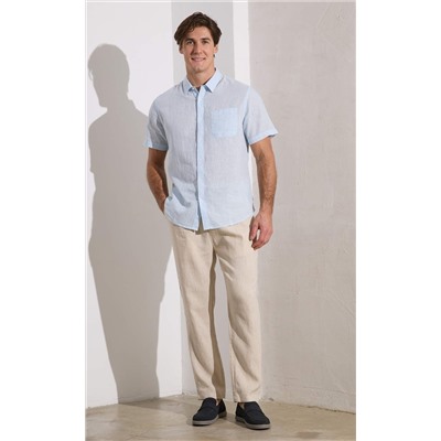 Брюки лен P411-0866 natural linen