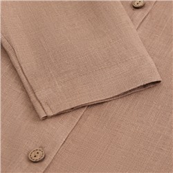 Костюм детский домашний (рубашка и брюки) SL HOME, размер 38 (146-152 см), цвет кофейный