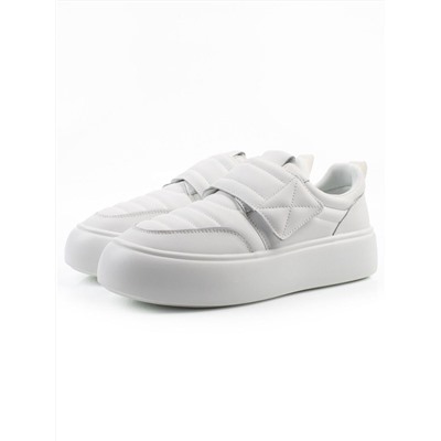 03-YH462-1 WHITE Полуботинки спортивные демисезонные женские (натуральная кожа)