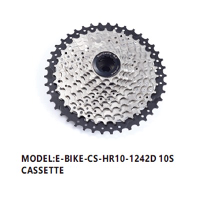 Кассета SUNSHINE E-BIKE. 10 скоростей. 12-42T. HR10-1242D. Steel. 555 г /уп 20/